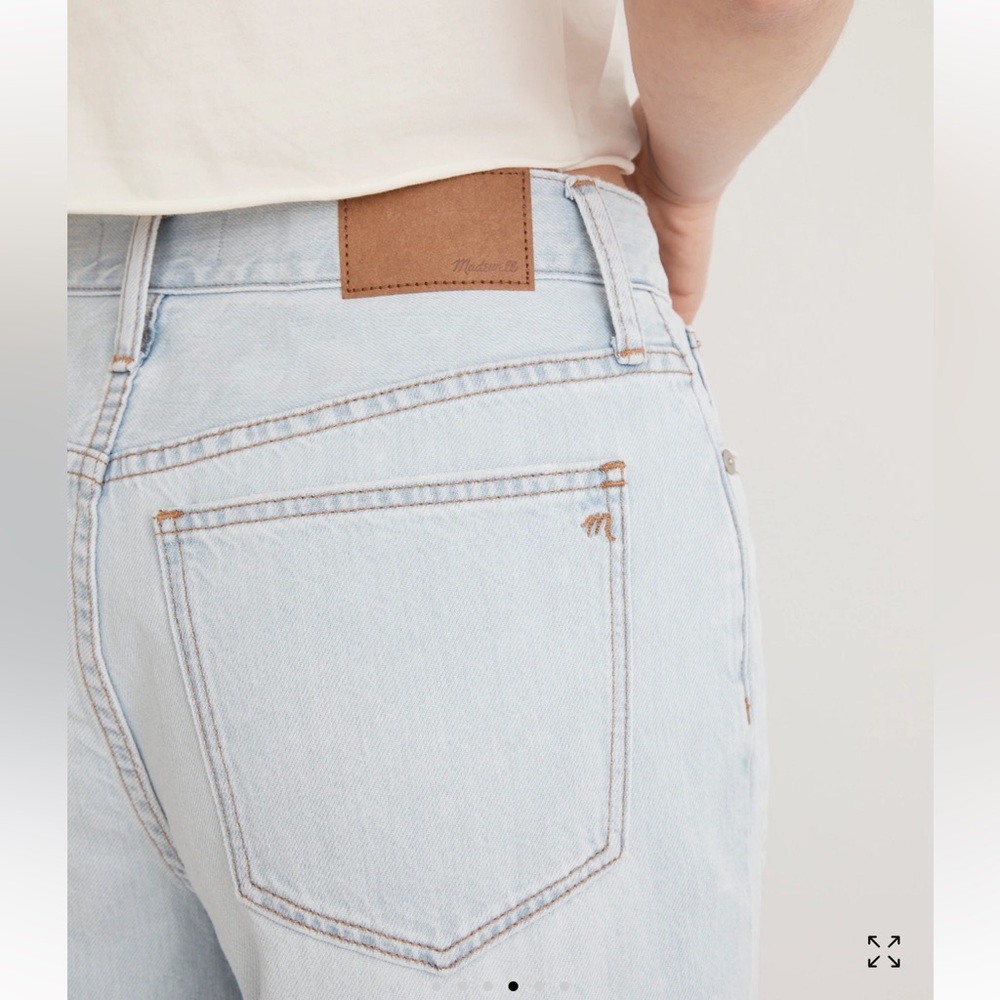 Madewell The Slouchy Boyjean Light Wash Jeans Distressed Size 29” Waist - Picture 12 of 14